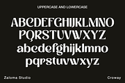 Croway, a Sans Serif Font by Zaloma Studio (Thumbnail 17 of 20)
