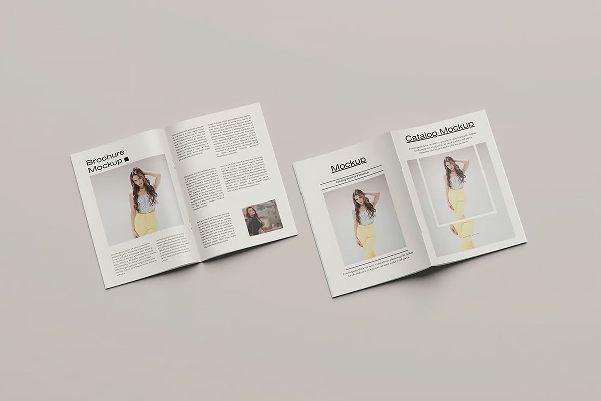 A4 Brochure Catalog Mockup, an Advertising Mockup by Hubzway (Photo 3 of 5)