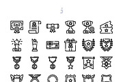 30 Reward & Badges Icon set, an Outline Icon by Just Icon (Thumbnail 3 of 3)