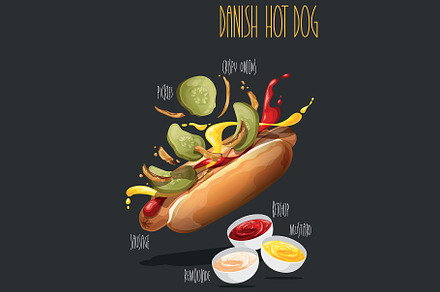 Danish hot dog