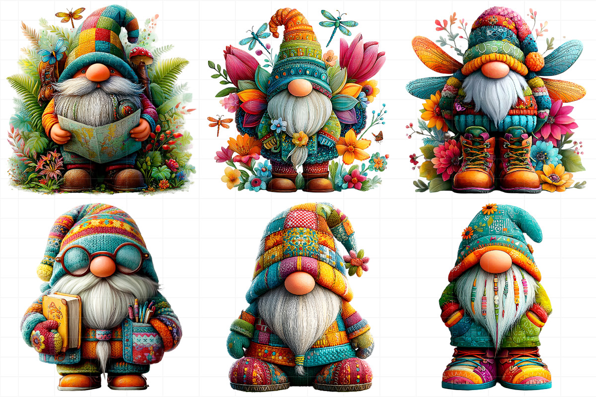 Gnome Dragonfly Clipart, an Illustration by Daily.Designs (Photo 3 of 5)