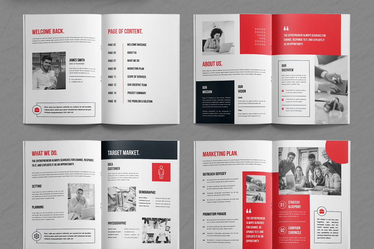 Business Plan Brochure, a Brochure Template by ContestDesign (Photo 2 of 3)
