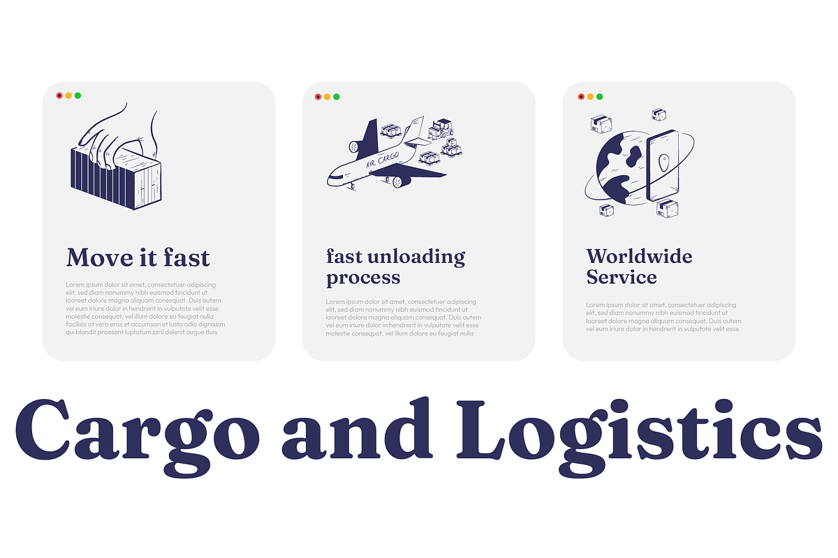 34 UX Illustration | Logistics, a Transportation Illustration by Directico Design Kit (Photo 3 of 7)