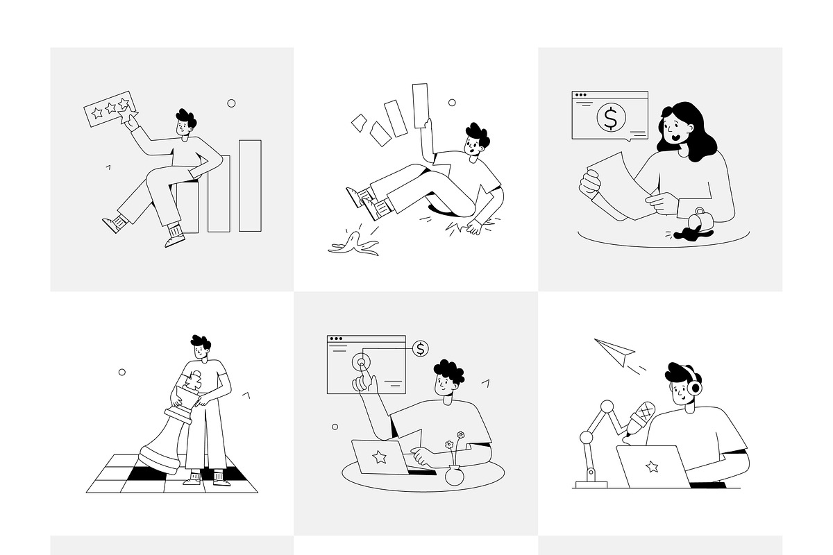 Animated Marketing Mini Illustration, a Person Illustration by Prosymbols (Photo 10 of 13)