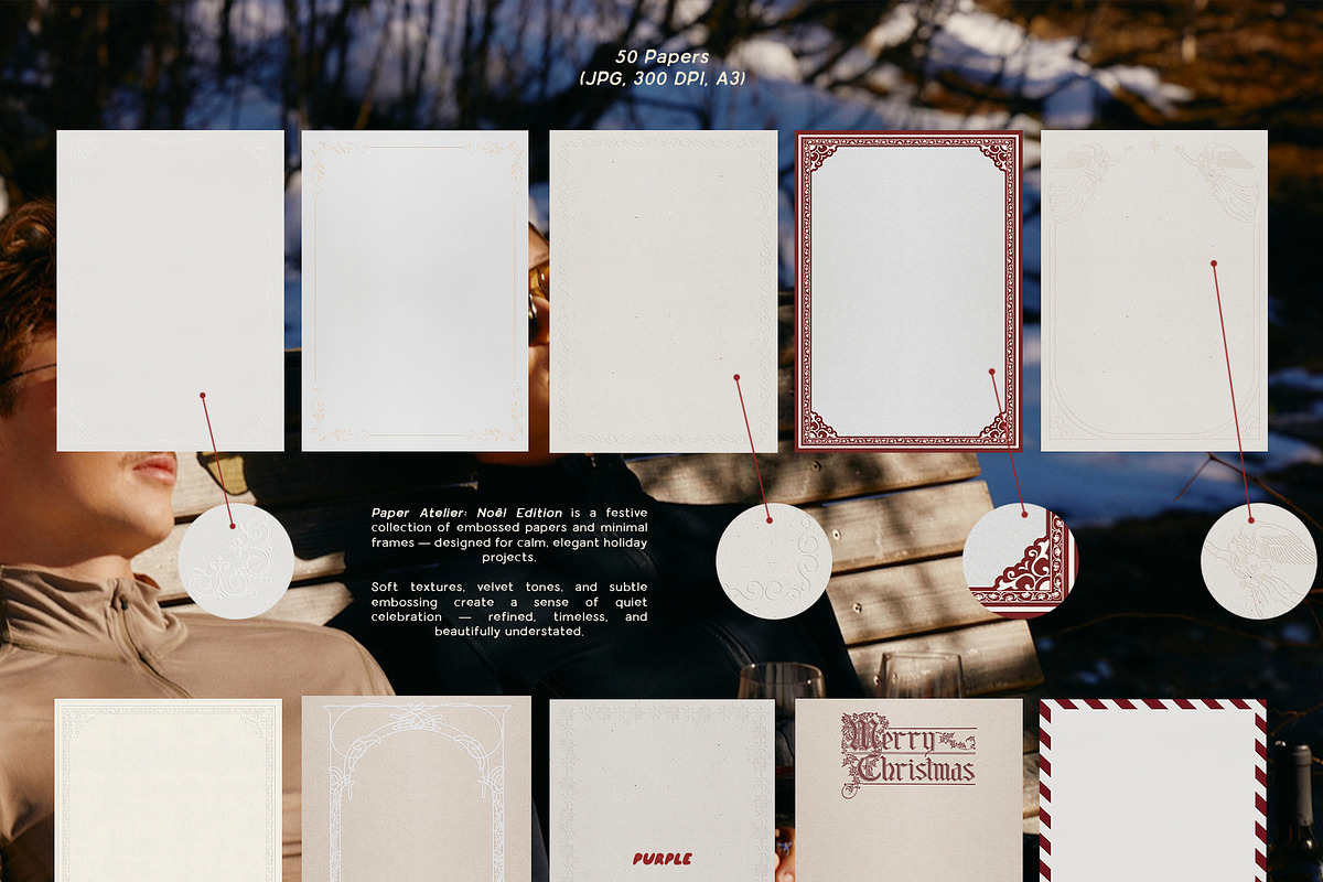 Noël Edition: Embossed Papers, a Texture Graphic by Purple (Photo 10 of 15)