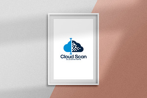 Pixel Cloud Logo Designs Concept