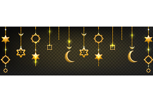Ramadan Kareem garland with golden, an Object Illustration by art PVP - market