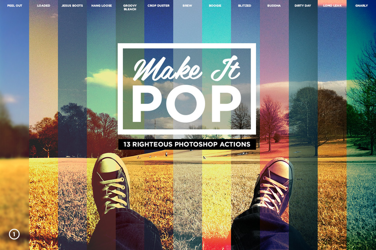 Make it pop photoshop actions