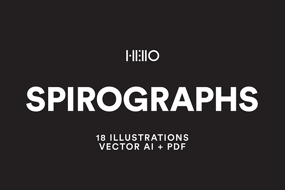 Spirographs Vector Set preview 5