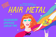 Hair Metal, a Font by Hello Wala Type Foundry (Thumbnail 1 of 7)