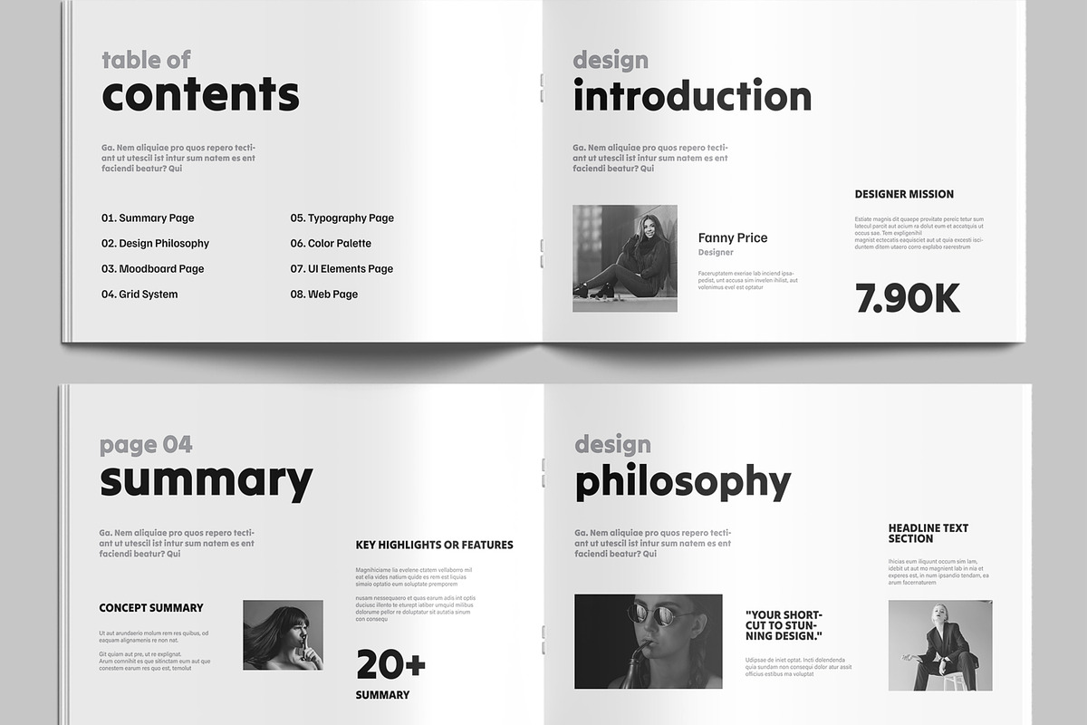 Digital Portfolio Book Design, a Brochure Template by MightyDesign (Photo 3 of 9)