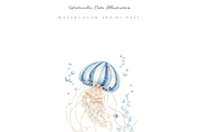 Whale Clipart Set, a Decorative Illustration by Pati Paints (Thumbnail 5 of 10)