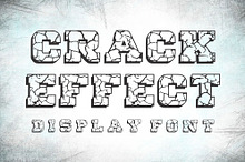 Crack Effect font