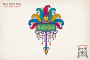 Mardi Gras Hand-drawn PNG Bundle, an Object Illustration by GlitterCraft (Thumbnail 47 of 101)