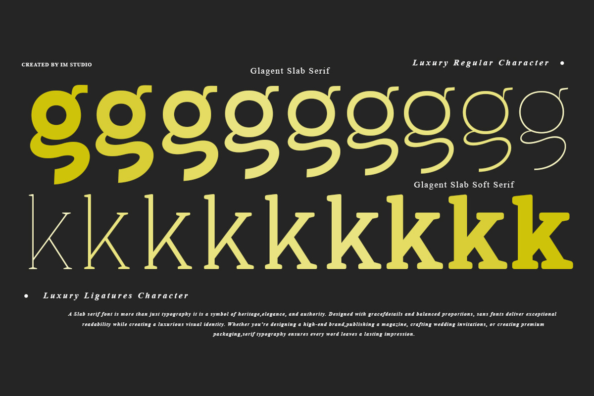 Glagent Slab Super Family 36 Styles, a Slab Serif Font by IM Studio (Photo 4 of 10)