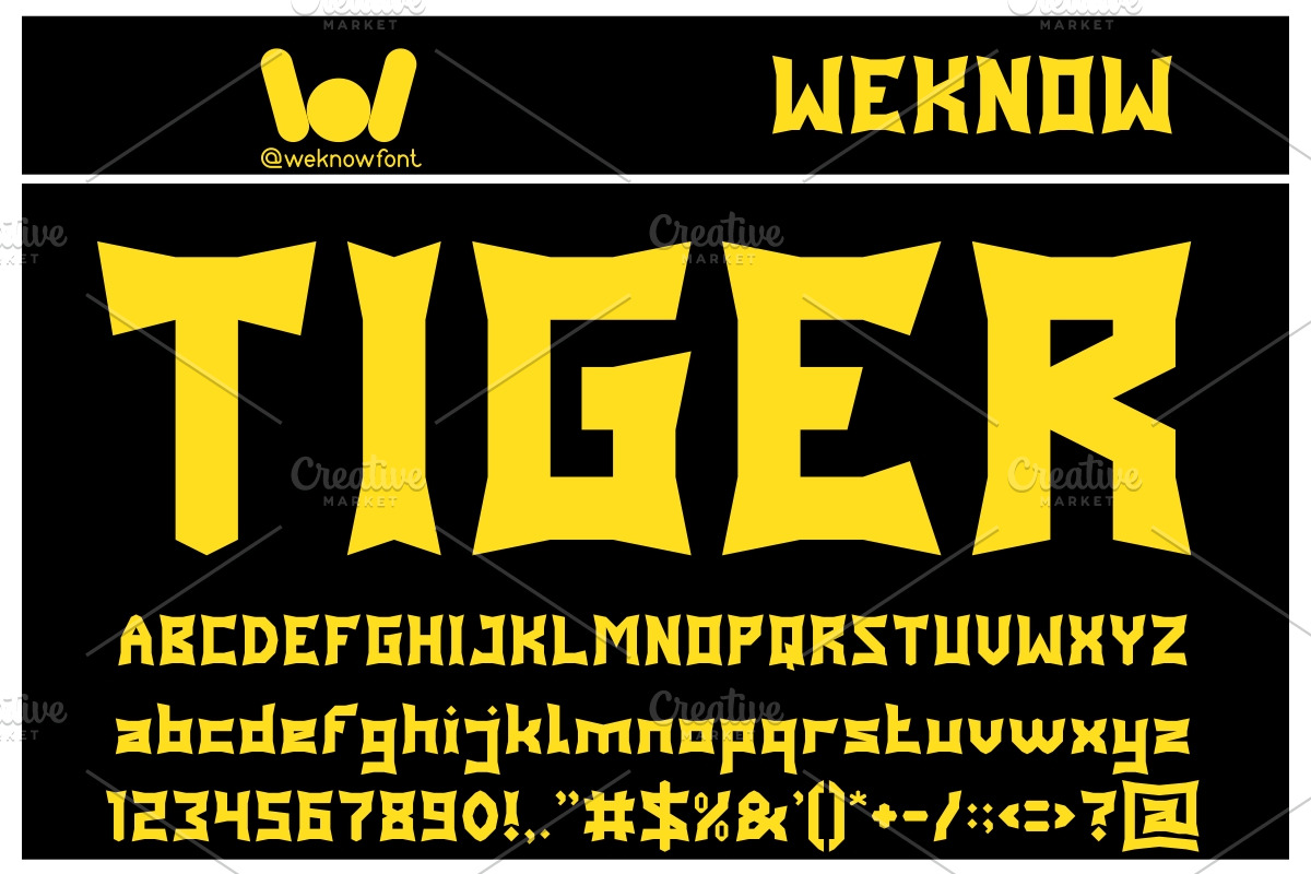 Panther Font, a Font by weknow (Photo 3 of 5)
