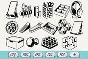 3D Printed Products Doodle SVG, an Object Illustration by Ghagra (Thumbnail 1 of 3)