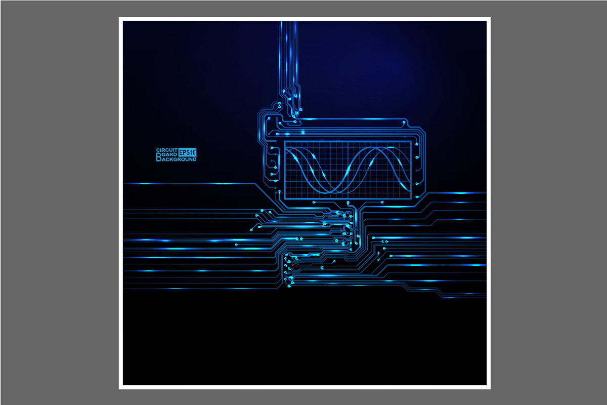 -50% Circuit boards backgrounds set, a Background Graphic by frost_newt (Photo 8 of 11)