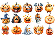 Goofy Halloween Pumpkins PNG Set, an Illustration by Craft Nest (Thumbnail 2 of 4)