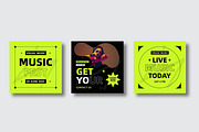 Music Social Media Posts and Stories, a Social Media Template by MightyDesign (Thumbnail 3 of 6)