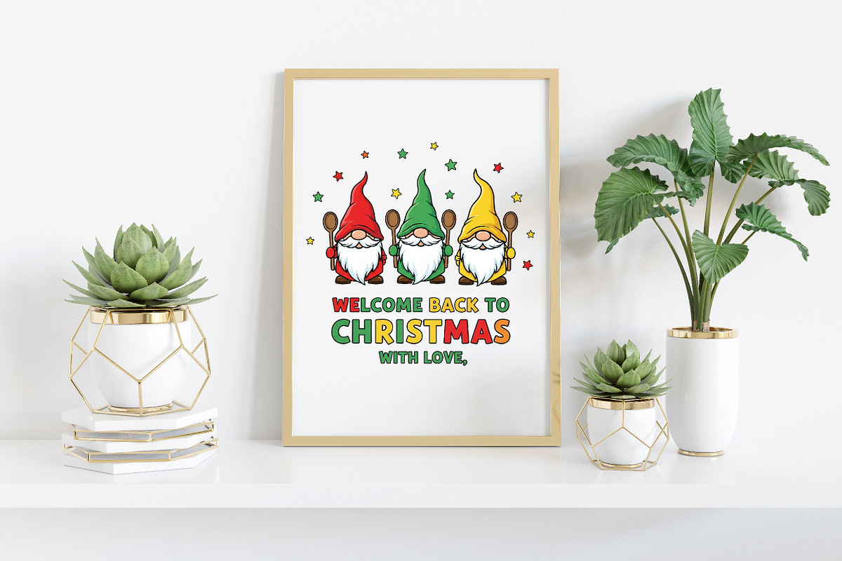 Welcome Christmas with Love Clipart, an Illustration by Craft Nest (Photo 5 of 6)