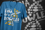DNA of a bowler #2 - T-Shirt Design, an Illustration by artnook (Thumbnail 6 of 6)