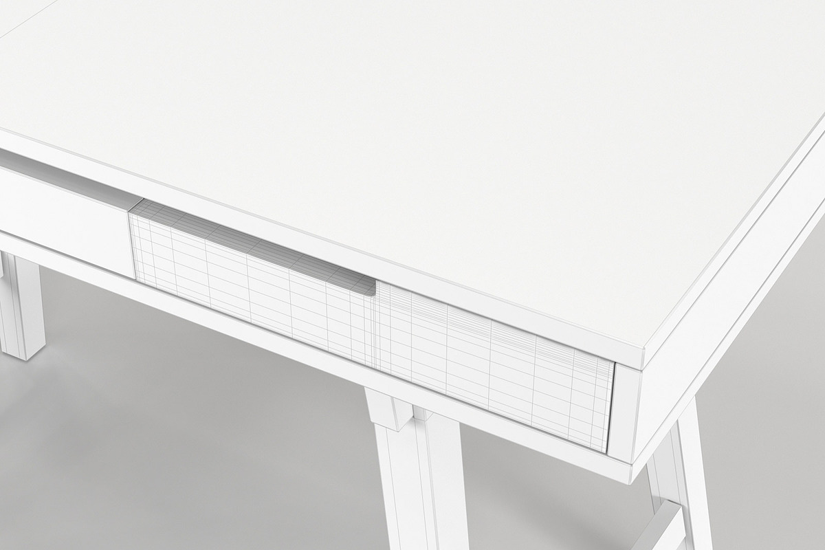 Scandinavian Desk 03, a Furniture 3D Model by maxtracing2 (Photo 7 of 11)