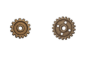 Gears displayed in a close-up view, an Industrial Photo by ZinetroN