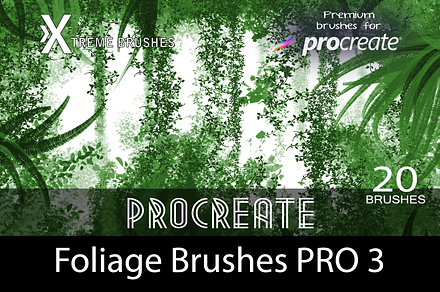 Procreate Foliage Brushes PRO 3