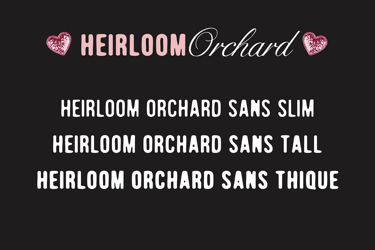 Heirloom Orchard Font Duo, a Font by ReveryWorks (Photo 16 of 17)