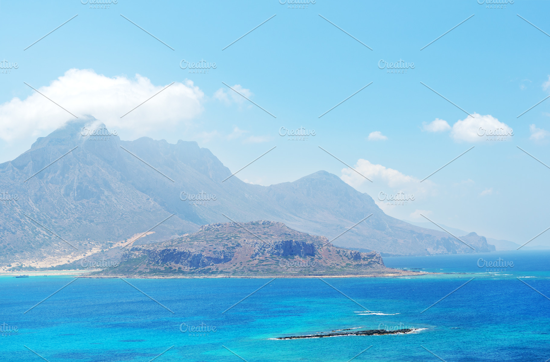 Lagoon of gramvousa island containing sea, water, and sky, a Nature Photo by Lenka_X
