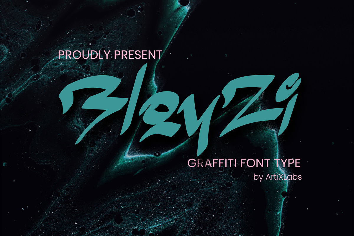 BloyZi Expressive Graffiti Font, a Handwritten Font by ArtiXLabs (Photo 1 of 8)