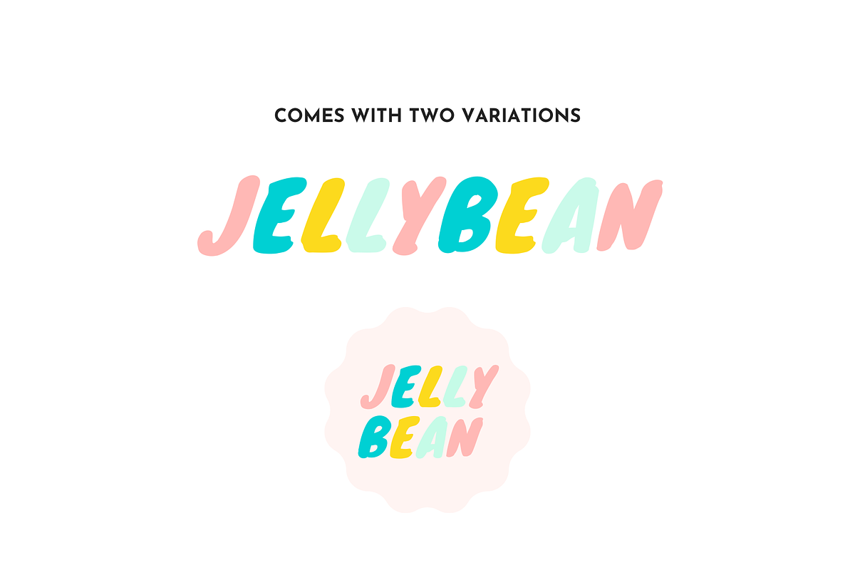 JellyBean: Cute Logo Template Canva, a Branding & Logo Template by ltsdesigns (Photo 2 of 3)