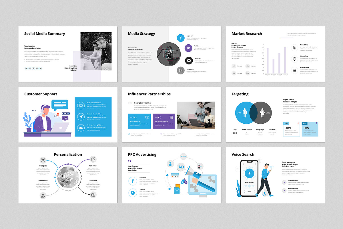 Digital Marketing Presentation, a Presentation Template by GenerousArt (Photo 3 of 8)