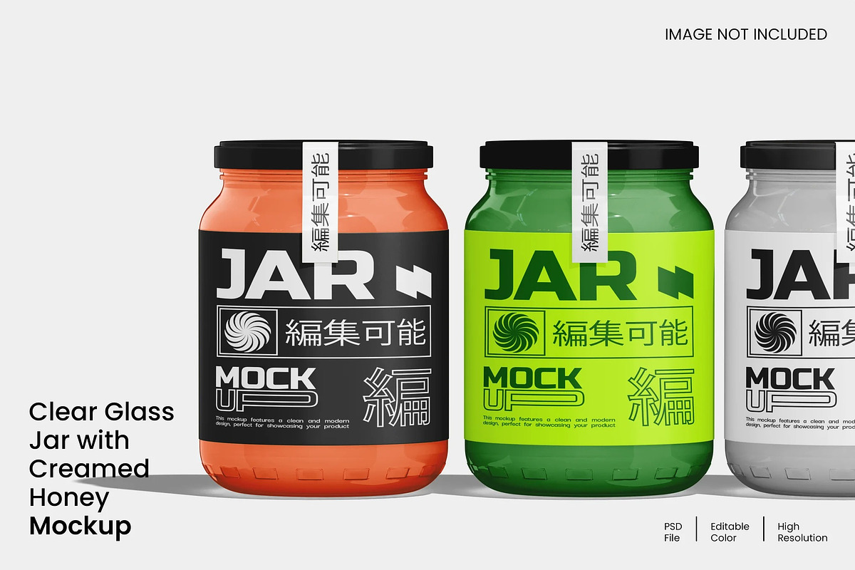 Glass Jar Mockup, a Packaging Mockup by renderstockmarket