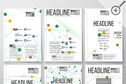 Brochure template with molecules, an Illustration by VectorShop (Thumbnail 3 of 4)