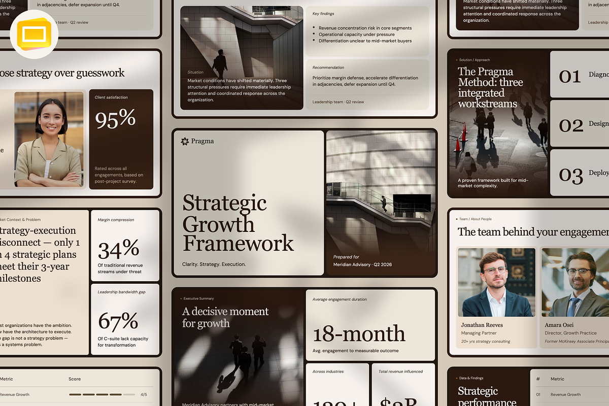 Pragma Consultant Deck Google Slides, a Presentation Template by PaperSlides (Photo 1 of 7)