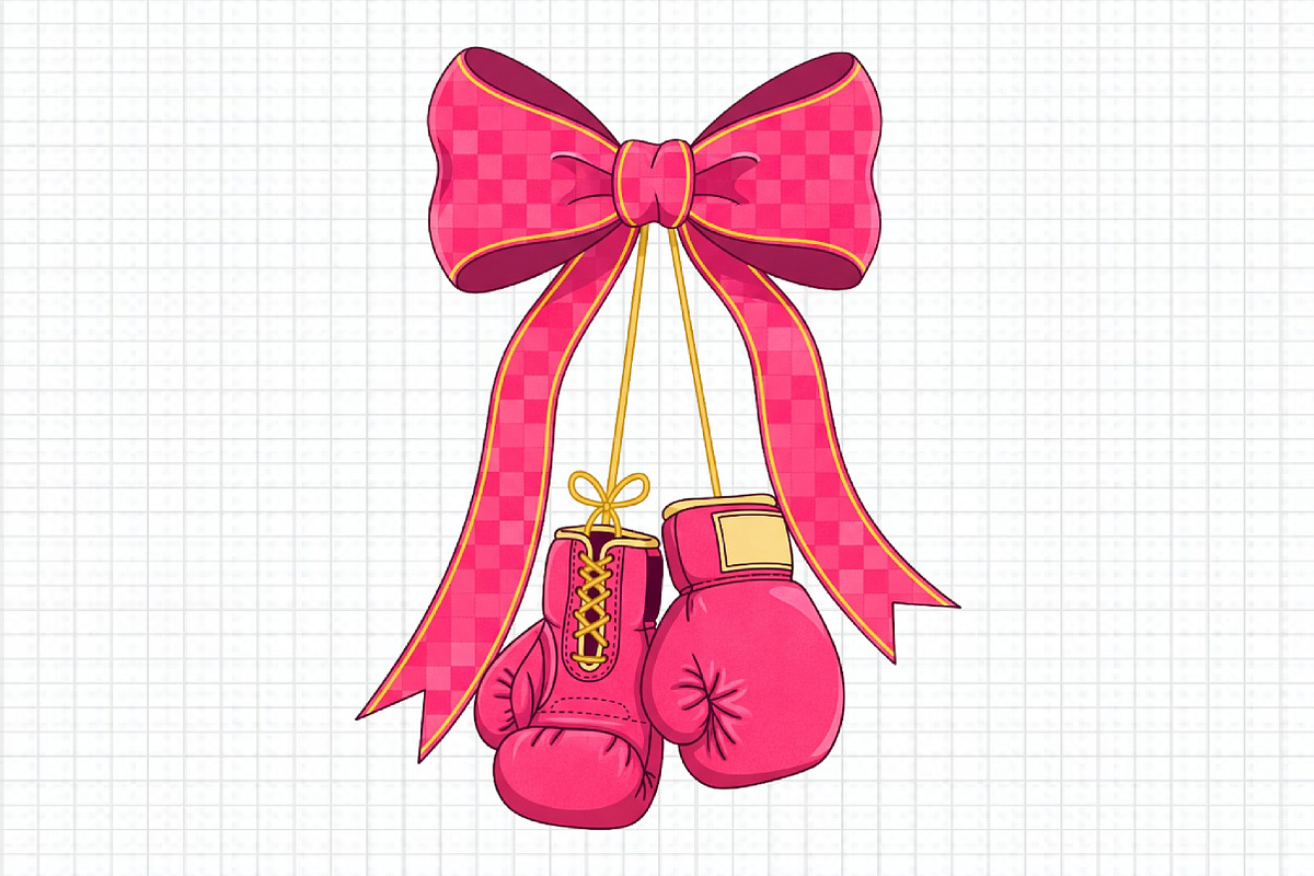 Coquette Boxing Gloves Pink Png, an Illustration by Craft Nest (Photo 1 of 6)