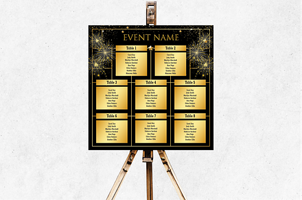 Guest list event banner poster