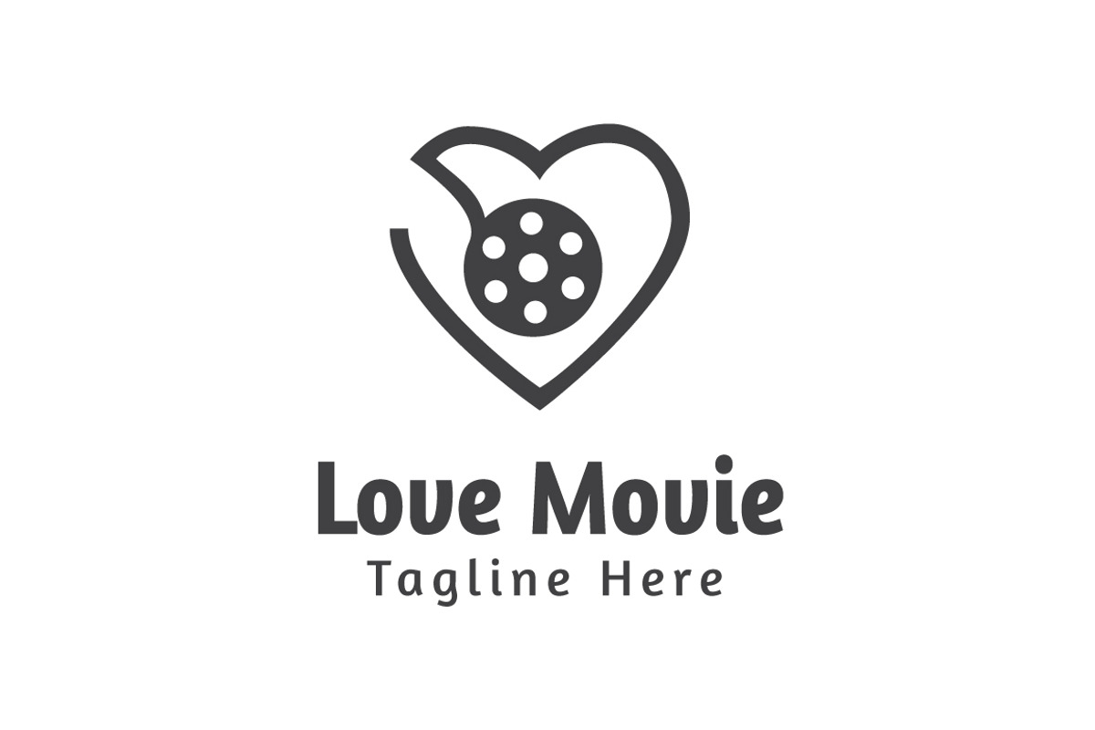 Love Movie Logo Template, a Branding & Logo Template by Logo20