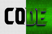 Code 3D editable text effect, a Layer Style Add-On by Hello Muh (Thumbnail 2 of 2)