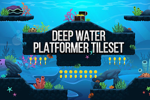 Deep Water - Platformer Tileset