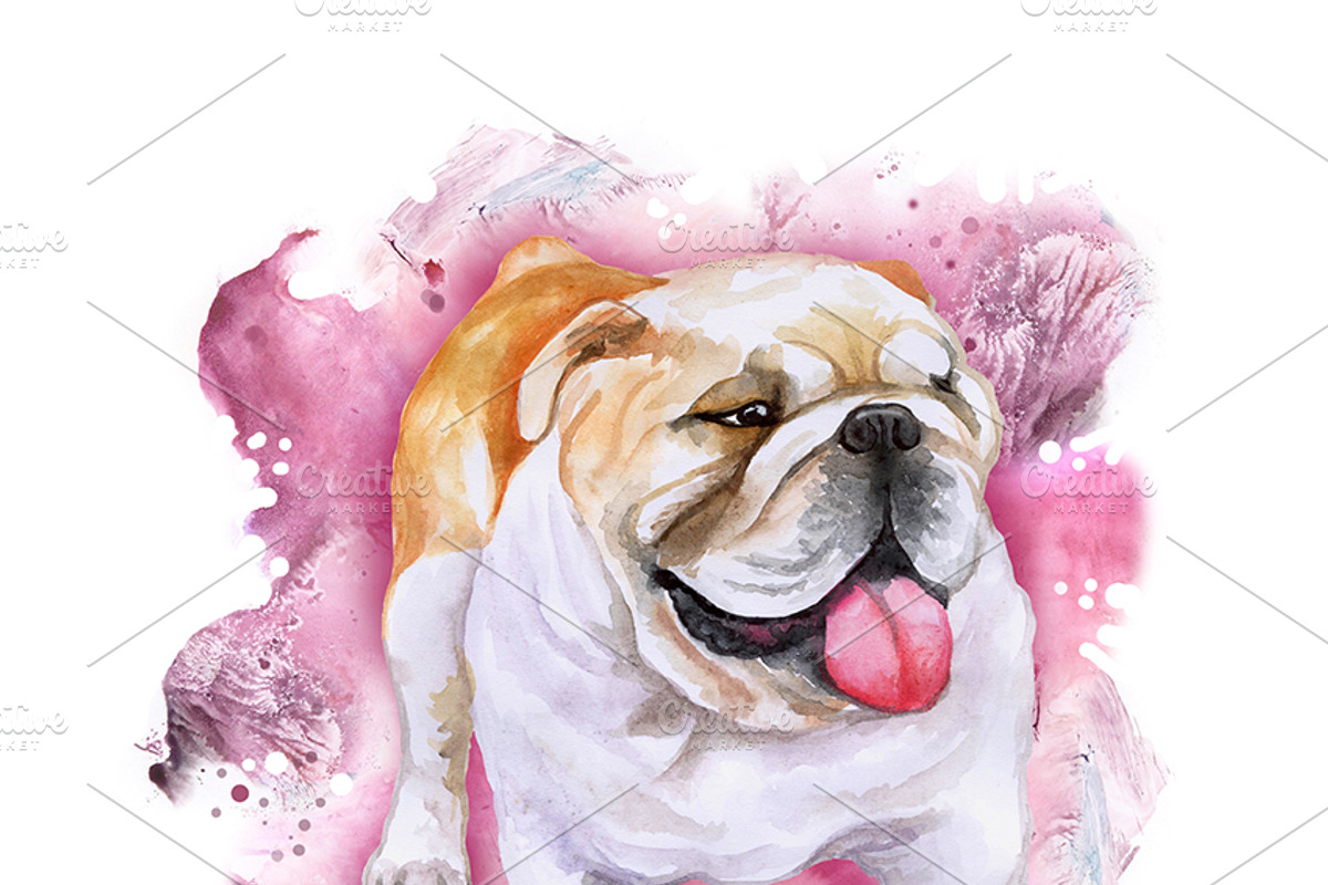 Watercolor Dogs - Collection 2 of 12, an Animal Illustration by Dneprstock (Photo 2 of 4)