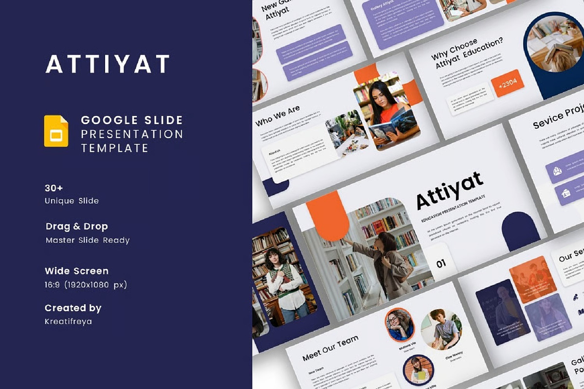 Attiyat – Education Google Slide, a Presentation Template by kreatifreya (Photo 1 of 5)