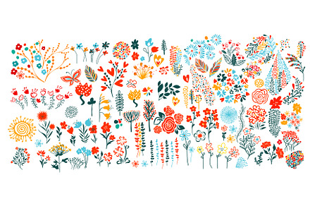 Set of hand drawn shapes and doodle, an Object Illustration by Nenahliadava Design