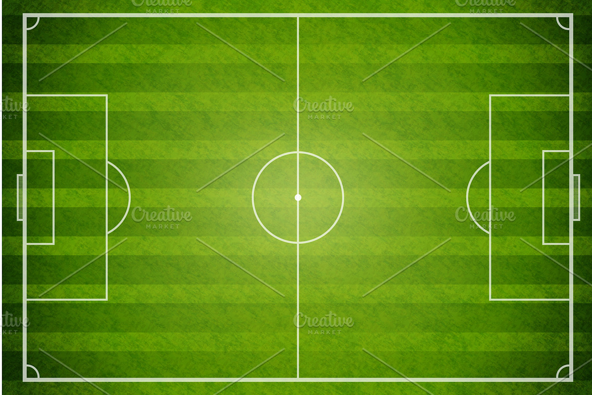 Realistic soccer field. Soccer pitch, a Sport Illustration by Stock-Smart-Start