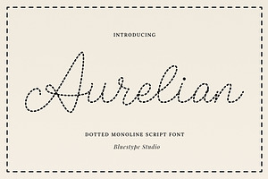 Aurelian - Dotted Script Font