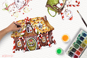 Watercolor Christmas pigs, an Animal Illustration by talloshau's illustrations (Thumbnail 4 of 5)