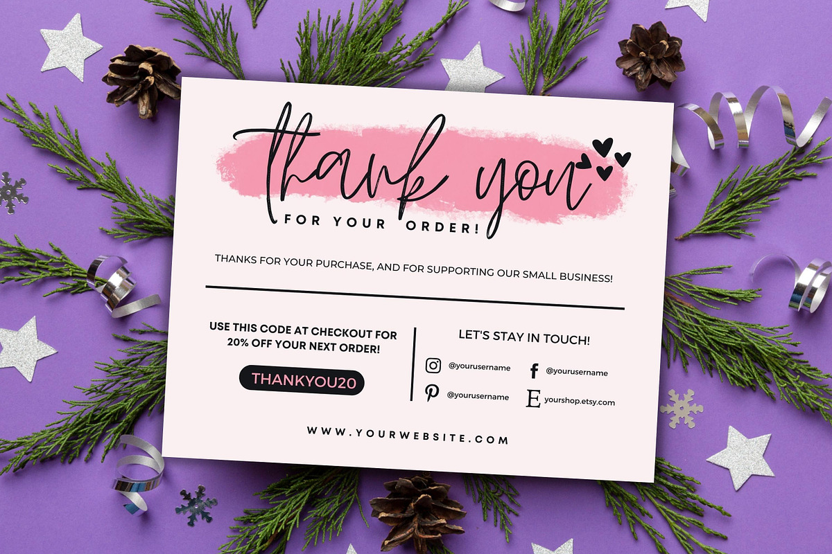Thank You Card For Small Business #1, a Flyer Template by Oskar Wantopi (Photo 9 of 12)