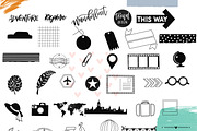 Wanderlust Stamp Pack/Procreate, a Brush Add-On by OkayAnnie Designs (Thumbnail 8 of 8)